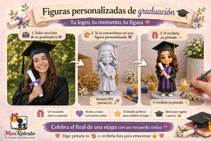 Figura Personalizada de Graduación (16-18 cm)